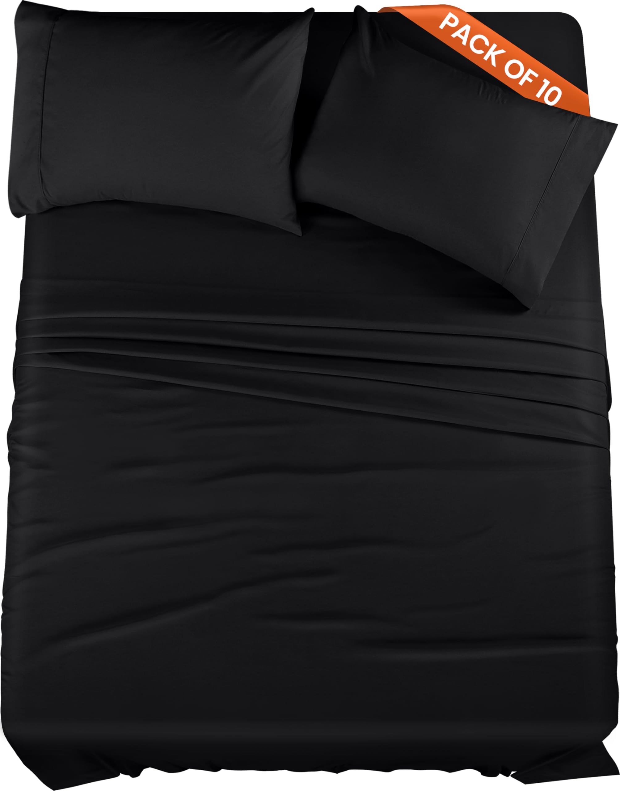 Utopia Bedding Queen Bed Sheets Set – 4 Piece Queen Size Sheets, Soft Breathable Microfiber, Deep Pocket, Fade & Wrinkle Resistant, 1 Flat Sheet 1 Fitted Sheet 2 Pillowcases – Oeko Tex, Grey