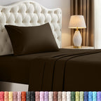 Utopia Bedding Queen Bed Sheets Set – 4 Piece Queen Size Sheets, Soft Breathable Microfiber, Deep Pocket, Fade & Wrinkle Resistant, 1 Flat Sheet 1 Fitted Sheet 2 Pillowcases – Oeko Tex, Grey