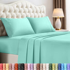 Utopia Bedding Queen Bed Sheets Set – 4 Piece Queen Size Sheets, Soft Breathable Microfiber, Deep Pocket, Fade & Wrinkle Resistant, 1 Flat Sheet 1 Fitted Sheet 2 Pillowcases – Oeko Tex, Grey
