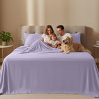Utopia Bedding Queen Bed Sheets Set – 4 Piece Queen Size Sheets, Soft Breathable Microfiber, Deep Pocket, Fade & Wrinkle Resistant, 1 Flat Sheet 1 Fitted Sheet 2 Pillowcases – Oeko Tex, Grey