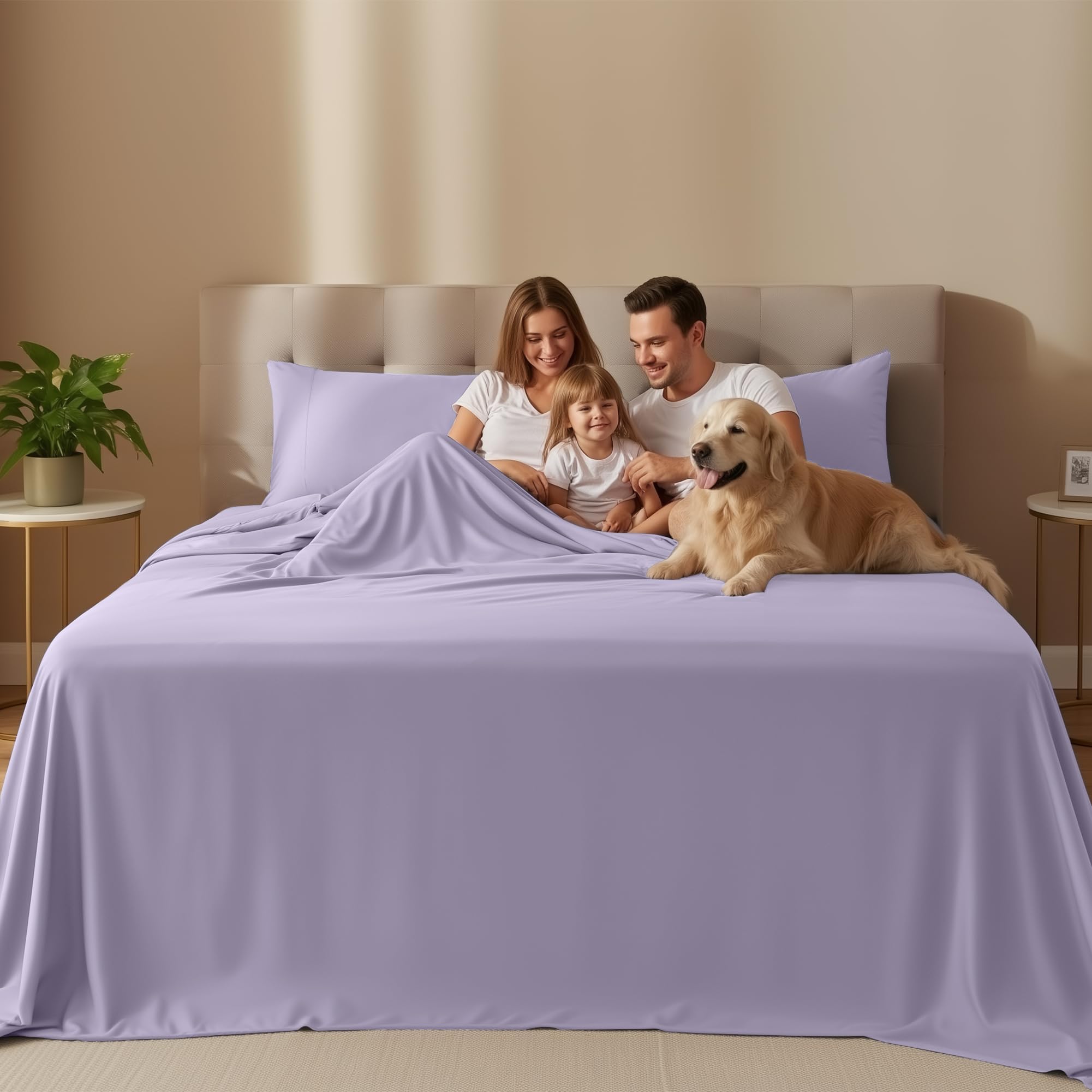 Utopia Bedding Queen Bed Sheets Set – 4 Piece Queen Size Sheets, Soft Breathable Microfiber, Deep Pocket, Fade & Wrinkle Resistant, 1 Flat Sheet 1 Fitted Sheet 2 Pillowcases – Oeko Tex, Grey