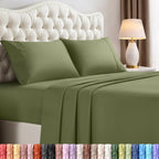Utopia Bedding Queen Bed Sheets Set – 4 Piece Queen Size Sheets, Soft Breathable Microfiber, Deep Pocket, Fade & Wrinkle Resistant, 1 Flat Sheet 1 Fitted Sheet 2 Pillowcases – Oeko Tex, Grey