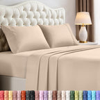 Utopia Bedding Queen Bed Sheets Set – 4 Piece Queen Size Sheets, Soft Breathable Microfiber, Deep Pocket, Fade & Wrinkle Resistant, 1 Flat Sheet 1 Fitted Sheet 2 Pillowcases – Oeko Tex, Grey
