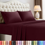 Utopia Bedding Queen Bed Sheets Set – 4 Piece Queen Size Sheets, Soft Breathable Microfiber, Deep Pocket, Fade & Wrinkle Resistant, 1 Flat Sheet 1 Fitted Sheet 2 Pillowcases – Oeko Tex, Grey