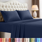 Utopia Bedding Queen Bed Sheets Set – 4 Piece Queen Size Sheets, Soft Breathable Microfiber, Deep Pocket, Fade & Wrinkle Resistant, 1 Flat Sheet 1 Fitted Sheet 2 Pillowcases – Oeko Tex, Grey