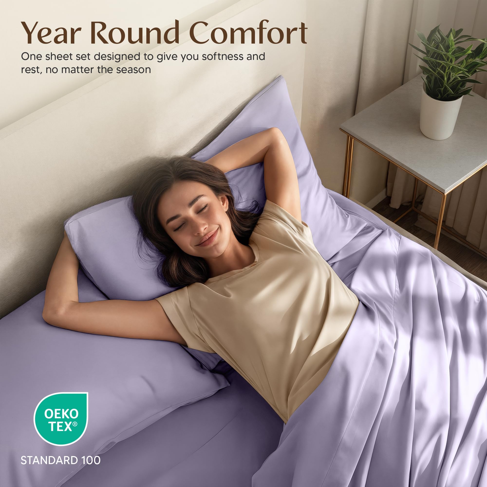 Utopia Bedding Queen Bed Sheets Set – 4 Piece Queen Size Sheets, Soft Breathable Microfiber, Deep Pocket, Fade & Wrinkle Resistant, 1 Flat Sheet 1 Fitted Sheet 2 Pillowcases – Oeko Tex, Grey
