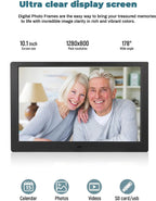 10 inch Screen LED Backlight HD IPS 1280*800 Digital Photo Frame Electronic Album Picture Music Movie Full Function Good Gift