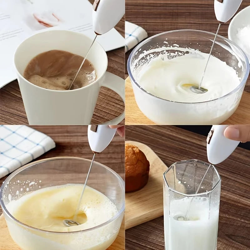 1tai electric milk frother 3-speed rechargeable beverage coffee machine jam machine portable egg beater kitchen food mixer