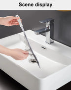 Pipe Dredging Brush Bathroom Hair Sewer Sink Cleaning Brush Drain Cleaner Flexible Cleaner Clog Plug Hole Remover Tool