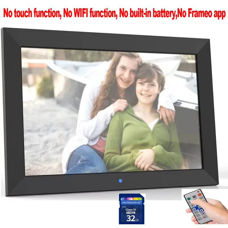10 inch Screen LED Backlight HD IPS 1280*800 Digital Photo Frame Electronic Album Picture Music Movie Full Function Good Gift