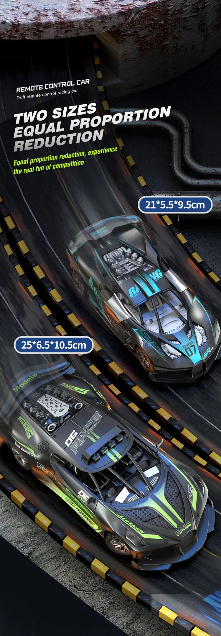 1/18 Rc Car High Speed Drift Sport Cars Remote Control Vehicle Sports Racing Car Toy Model Children Toys for Boys Birthday Gifts