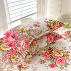 Flower Printed Fitted Bed Sheets Reactive Printed sabanas cama matrimonial Single/Queen/King Mattress Cover Double Bedsheets