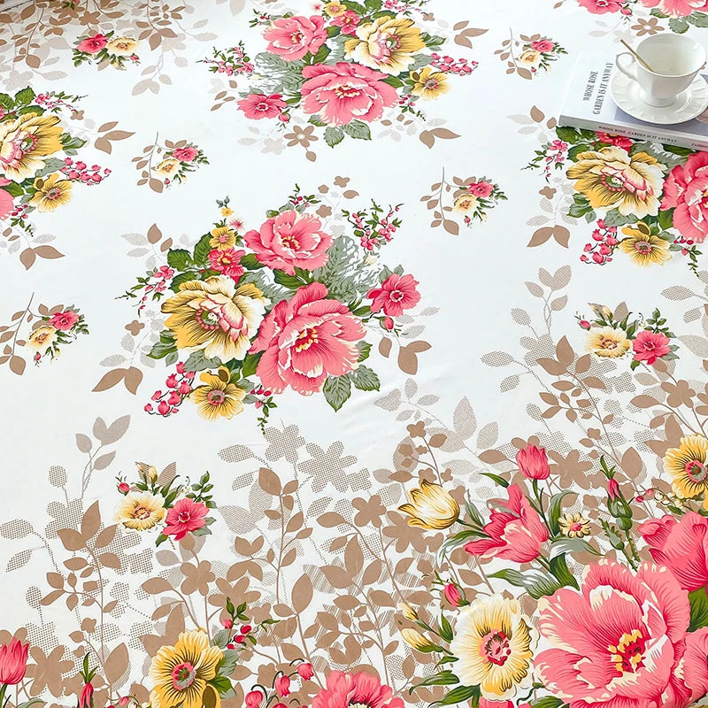 Flower Printed Fitted Bed Sheets Reactive Printed sabanas cama matrimonial Single/Queen/King Mattress Cover Double Bedsheets