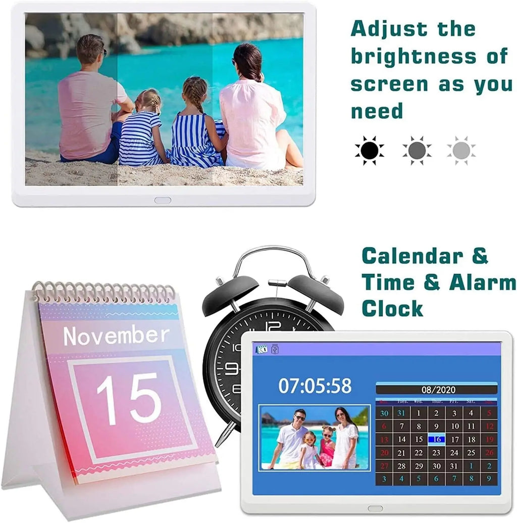 10 inch Screen LED Backlight HD IPS 1280*800 Digital Photo Frame Electronic Album Picture Music Movie Full Function Good Gift