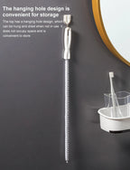 Pipe Dredging Brush Bathroom Hair Sewer Sink Cleaning Brush Drain Cleaner Flexible Cleaner Clog Plug Hole Remover Tool