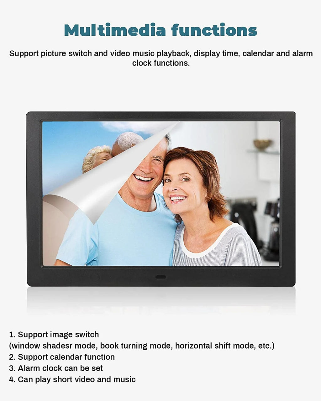 10 inch Screen LED Backlight HD IPS 1280*800 Digital Photo Frame Electronic Album Picture Music Movie Full Function Good Gift