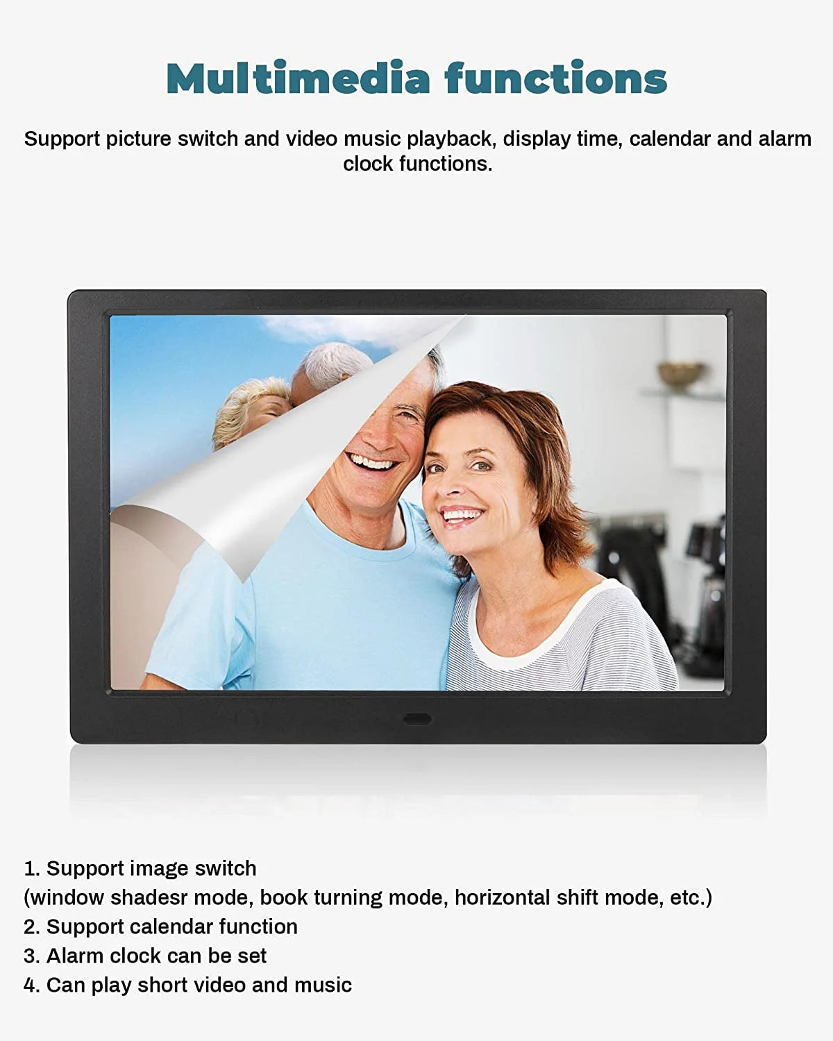 10 inch Screen LED Backlight HD IPS 1280*800 Digital Photo Frame Electronic Album Picture Music Movie Full Function Good Gift