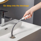 Pipe Dredging Brush Bathroom Hair Sewer Sink Cleaning Brush Drain Cleaner Flexible Cleaner Clog Plug Hole Remover Tool