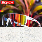 SCVCN New Outdoor Cycling Sunglasses Men Road Driving Bike Glasses  Sports Mountain Climbing Women Bicycle Cycling UV400 Goggles