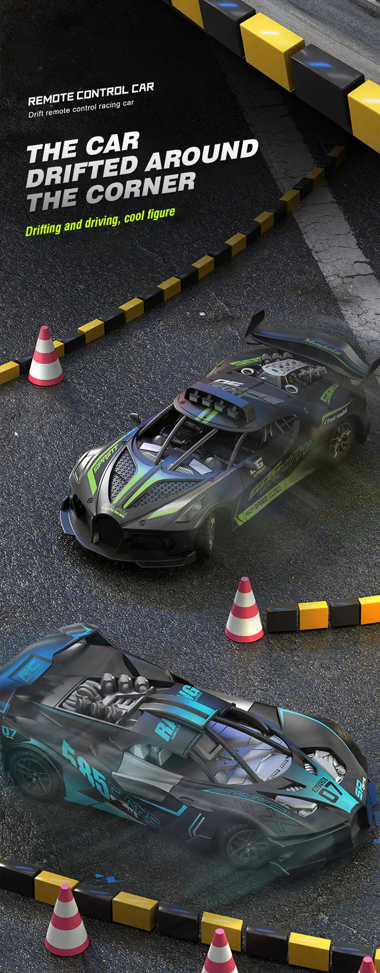 1/18 Rc Car High Speed Drift Sport Cars Remote Control Vehicle Sports Racing Car Toy Model Children Toys for Boys Birthday Gifts